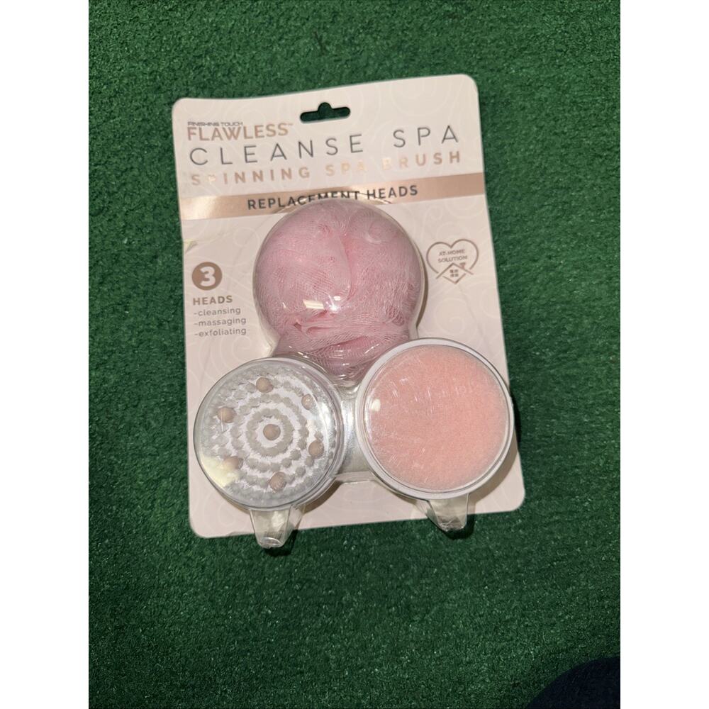 Finished Touch Flawless SPINNING SPA BRUSH Replacement Heads 3 Pack NIP